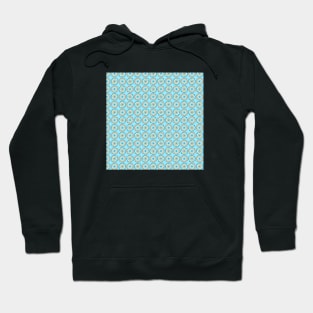 Light Blue Floral Pattern Hoodie